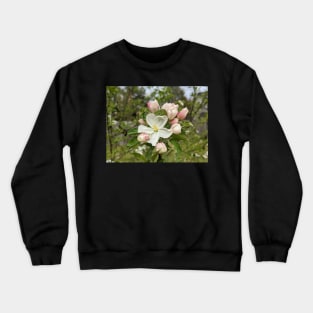 White and Pink Tree Flowers 2 Crewneck Sweatshirt